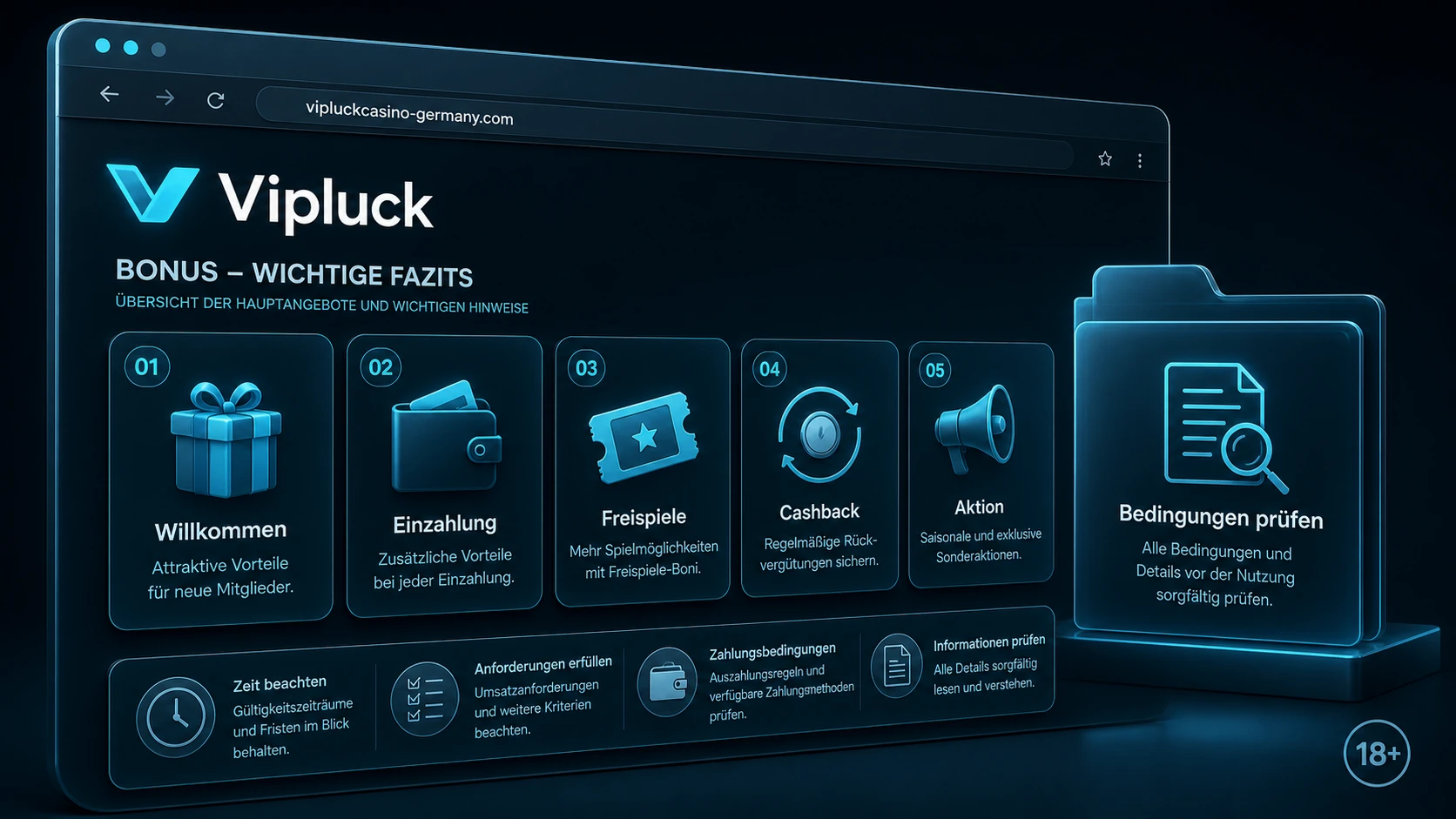 Fazit zum Vipluck Casino Bonus