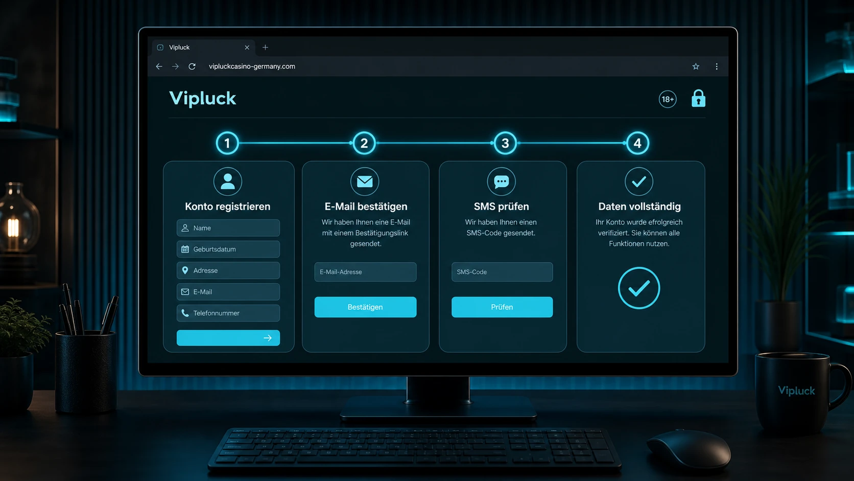 Voraussetzungen für den Vipluck Login
