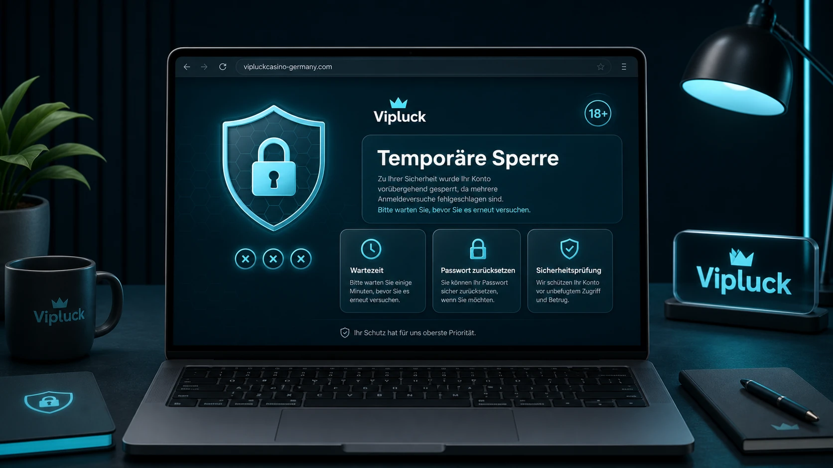 Temporäre Sperre nach Fehlversuchen