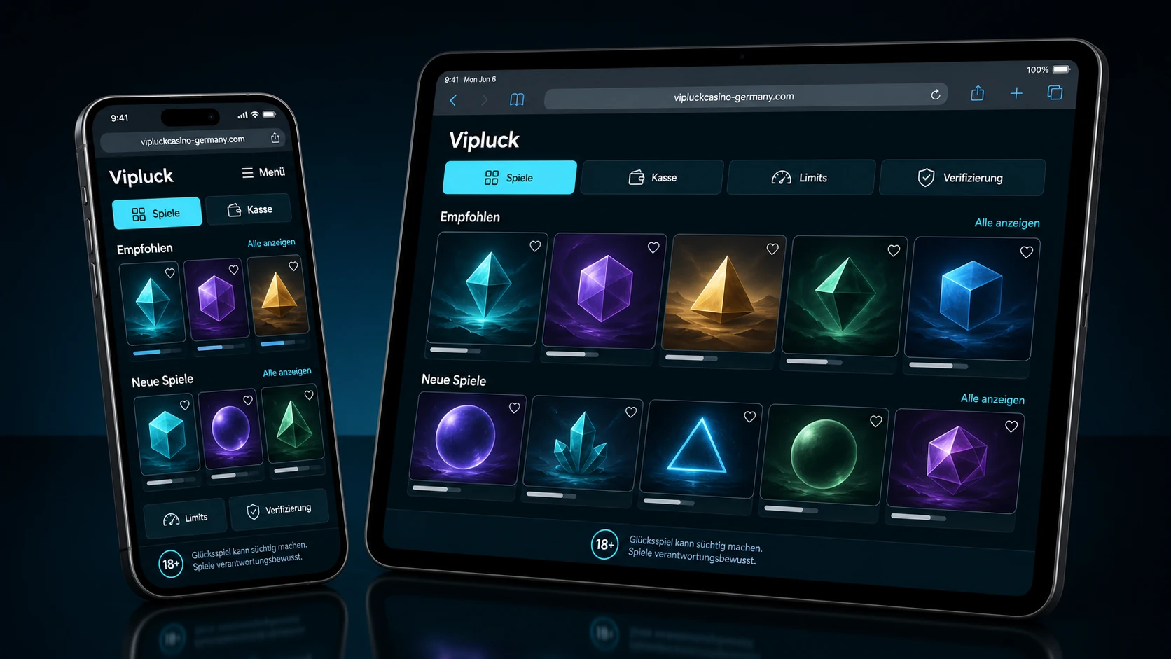 Mobile Nutzung auf Smartphone und Tablet